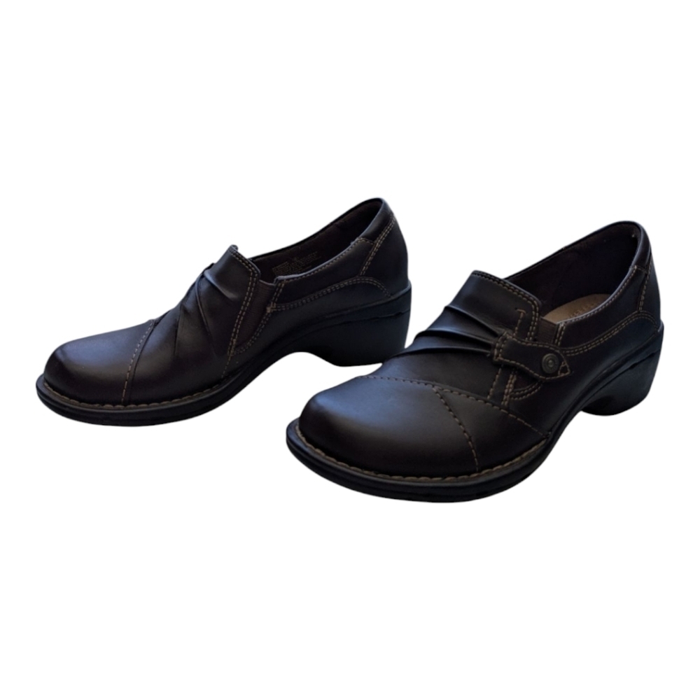 Earth Spirit Gelron 2000 Brown Leather Loafer Slip On Shoe 6 Memory Foam Sole - Picture 2 of 10